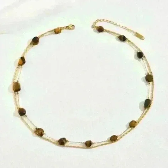 Double-Layered Beaded Necklace - Picture 3 of 3